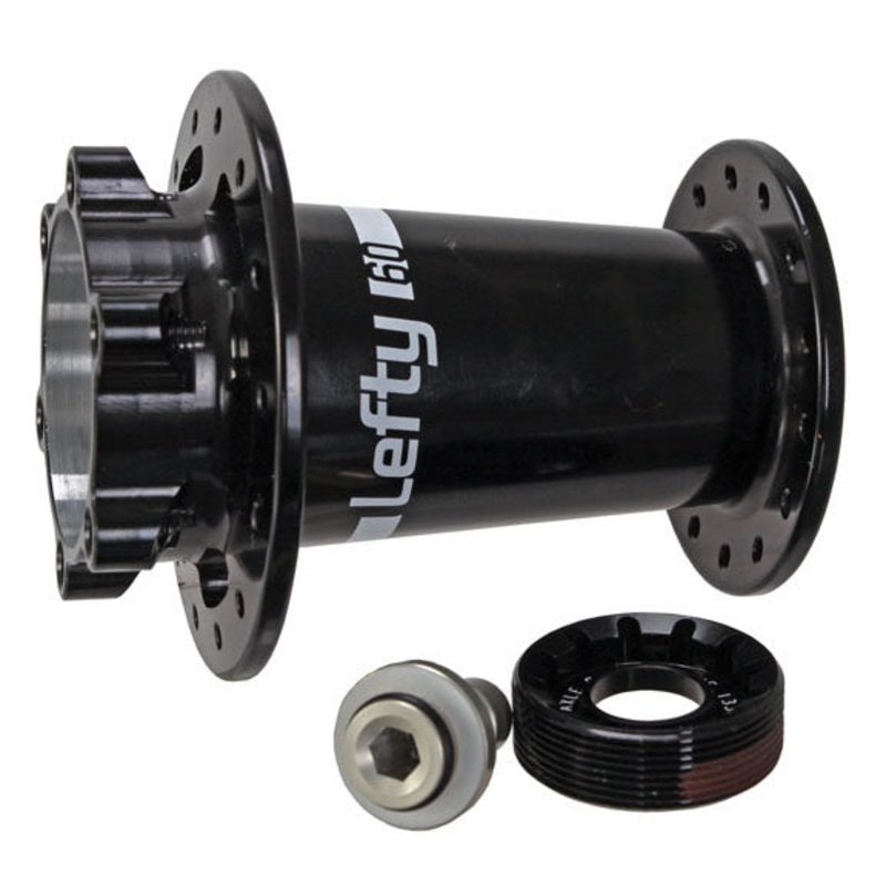 Cannondale Lefty 60 Alloy Front Hub  Lightweight, Durable J-Bend Spokes, 6-Bolt Disc Mount, Black Finish for Precision Cycling Performance