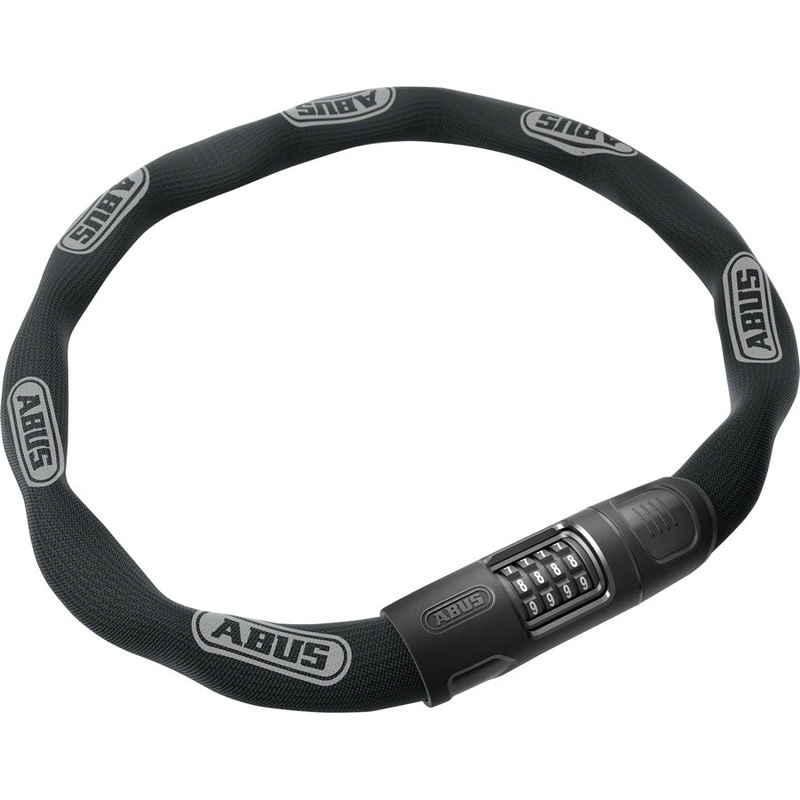 Abus 8808C Chain Lock – Combination, 3.7′, 8mm Square, Black