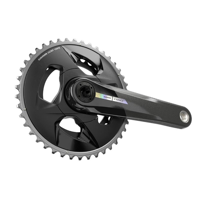 Force D2 2x Wide Crankset Speed: 12 Spindle: 28.99mm BCD: 94 43/30 DUB 177.5mm Black Road Disc