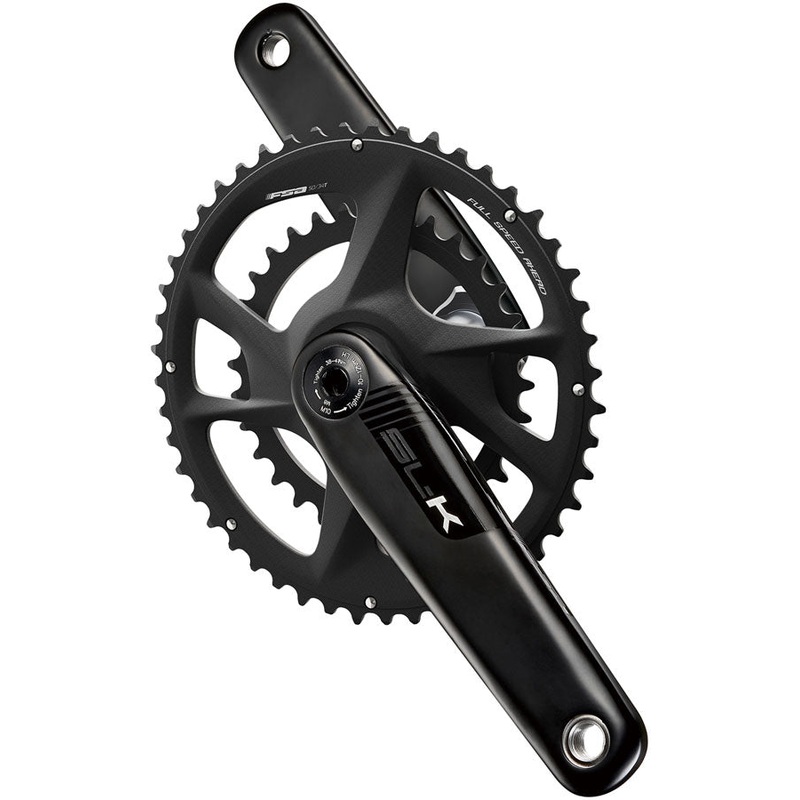 Full Speed Ahead SL-K 2x Modular Carbon Crankset – 175mm For Shimano HG+ 12-Speed 50/34t DM/90 BCD 30mm 386EVO Spindle BLK