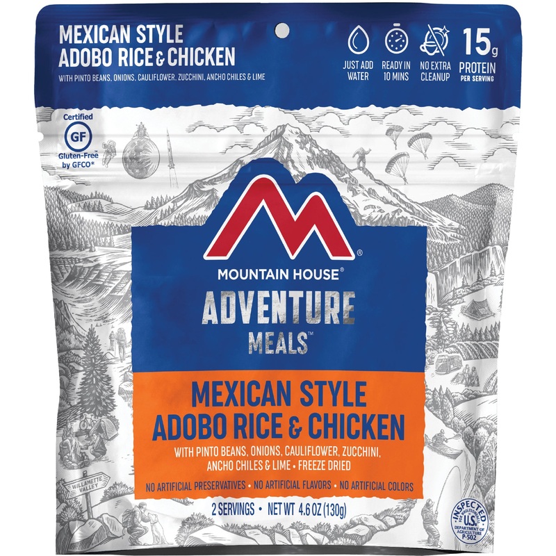Mountain House Mex Adobo Chicken & Rice: Delicious and Convenient Meal for Outdoor Adventures