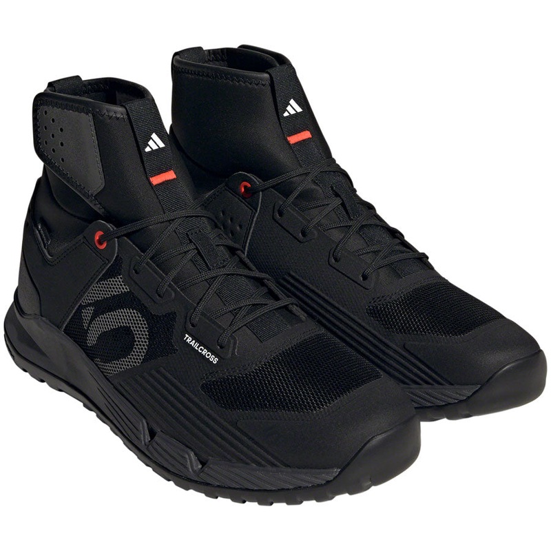 Five Ten Trailcross GTX Flat Shoes – Mens Core Black/Gray Three/Solar Red 7