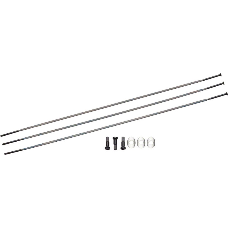 Zipp Straight Pull Spokes and Nipples CX-Ray 260mm Black 3-pack