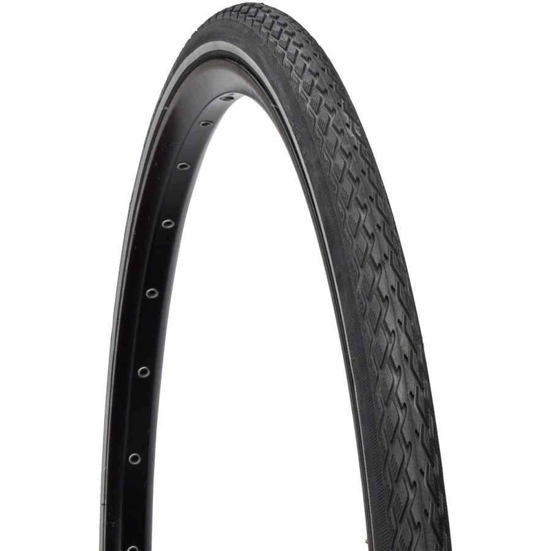Marathon Bike Tire: 27 x 1-1/4″, Wire Bead, Performance Line, Endurance Compound, GreenGuard, Black/Reflect