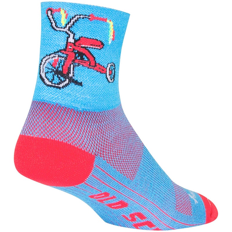 SockGuy Classic Trike Socks – 4″ Blue/Red Small/Medium