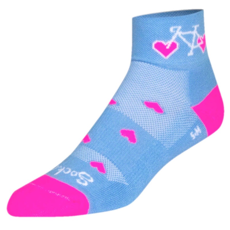 SockGuy Classic Wheel Luv Socks – 2″ Blue Large/X-Large