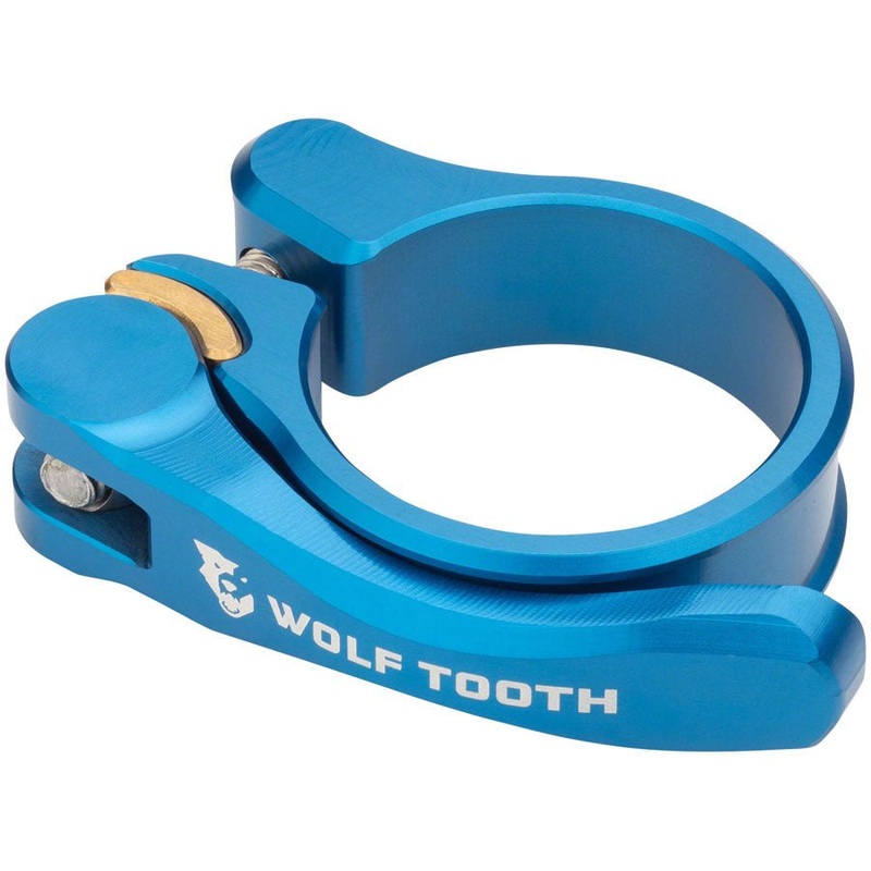 Wolf Tooth Components Quick Release Seatpost Clamp – 28.6mm Blue