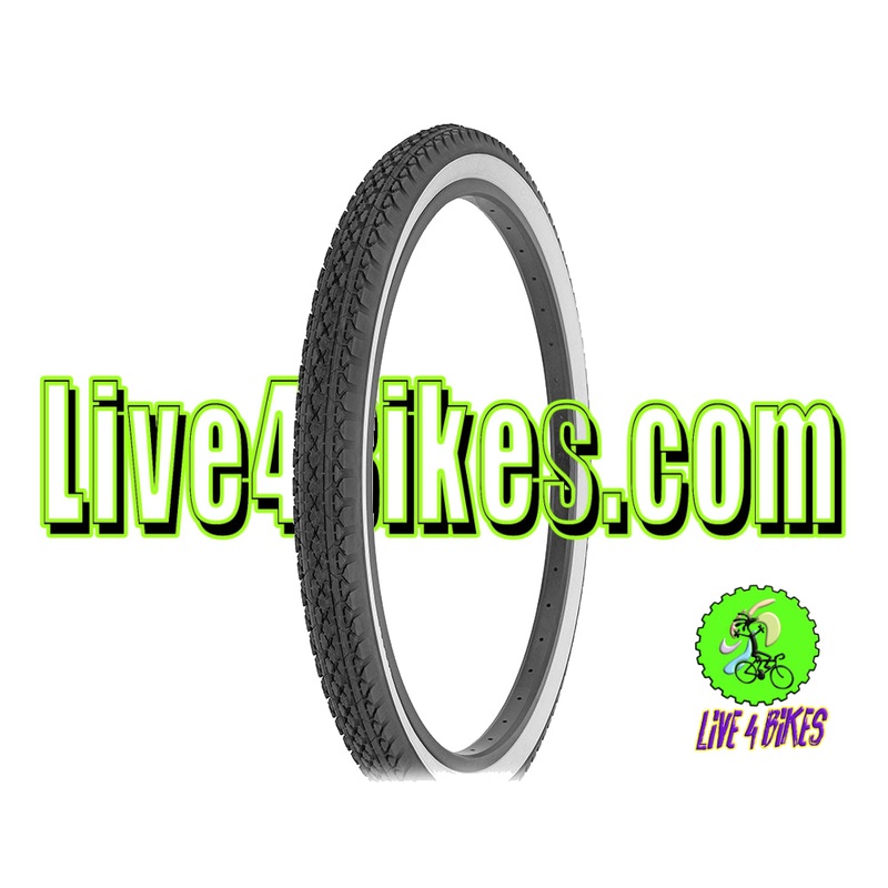 Beach Cruiser Tires Diamond 26in White Wall  26×2.125  Tire – Live 4 Bikes