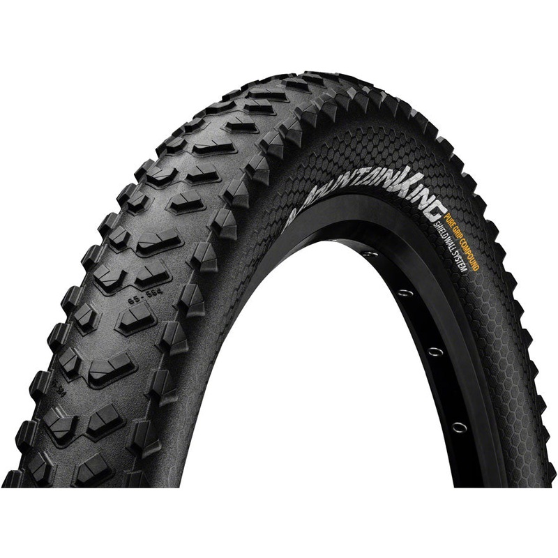 Continental Mountain King Tire – 27.5 x 2.80 Tubeless Folding BLK PureGrip ShieldWall System E25