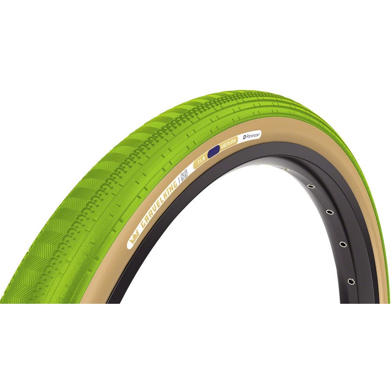 Panaracer GravelKing SS Tire – 700 x 45, Tubeless, Folding, Matcha/Brown RF745-GKSS-MC-D2