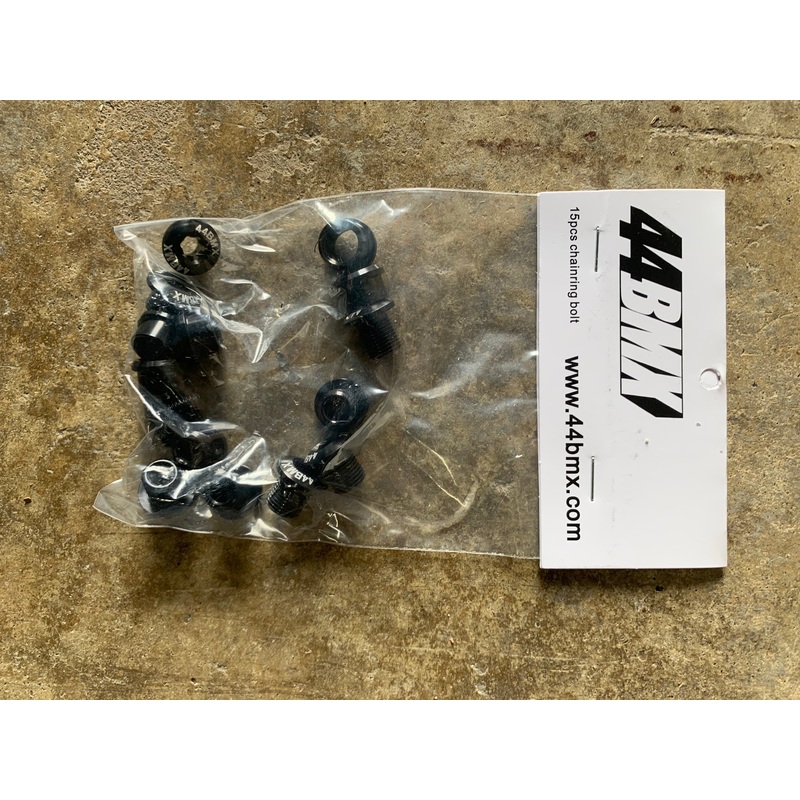 44BMX 15PC CROMO CHAINRING BOLTS