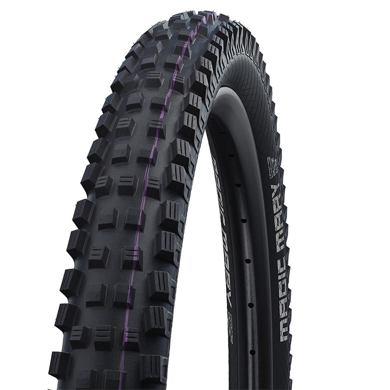 Schwalbe Magic Mary Tire – 29 x 2.50 Tubeless Folding BLK Evolution Line Trail Pro Addix Ultra Soft Radial
