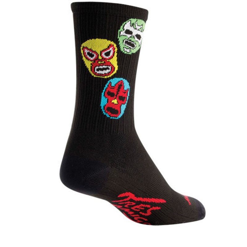 SockGuy SGX Three Amigos Socks – 6″ Black Large/X-Large
