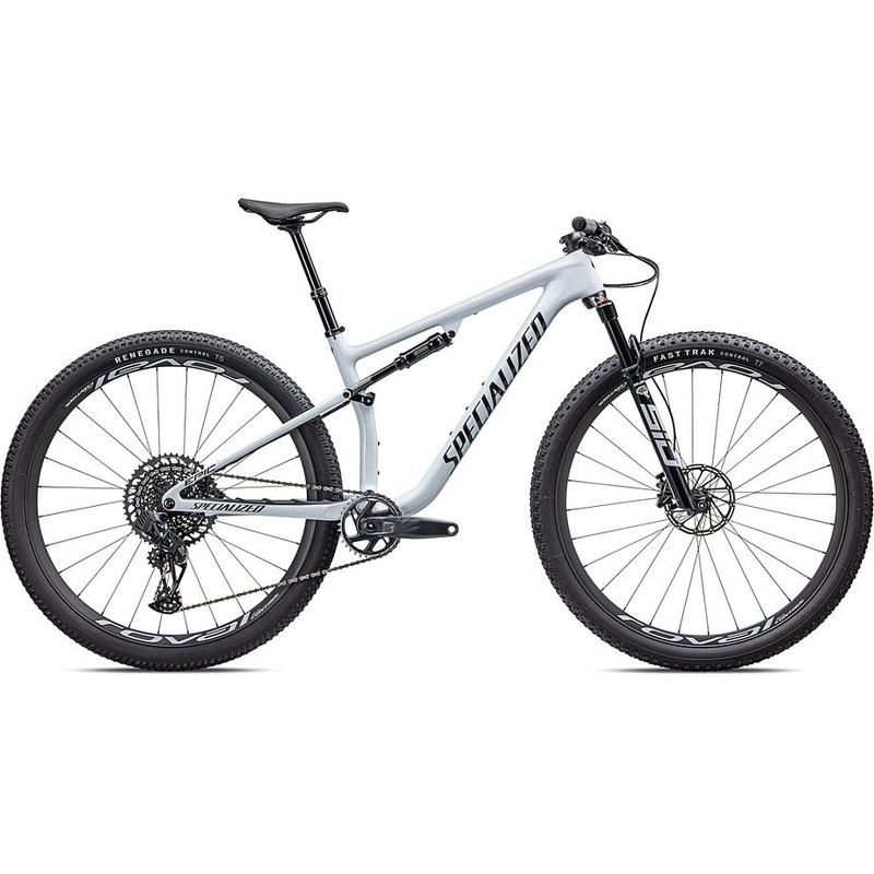 2023 Specialized epic expert bike gloss morning mist / metallic dark navy m