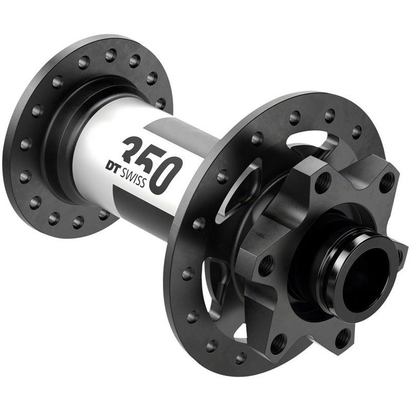 DT Swiss 350 Front Hub – 15 x 110mm, 6-Bolt, Black, 28H