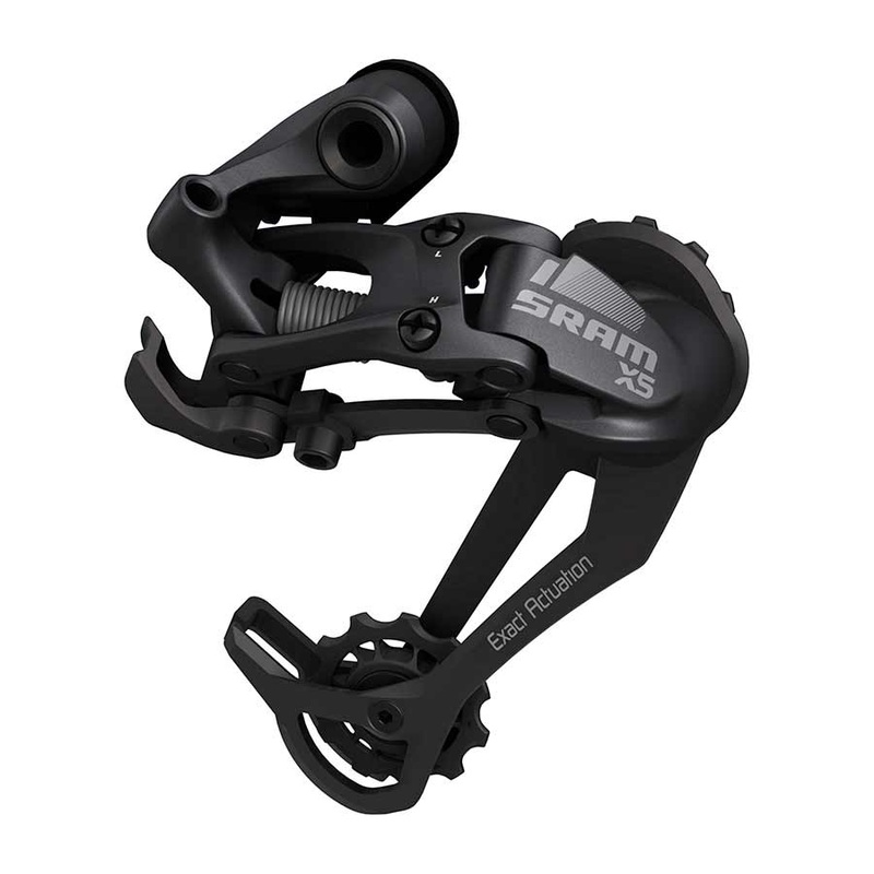 SRAM X5 Rear Derailleur – 9 Speed Medium Cage Black