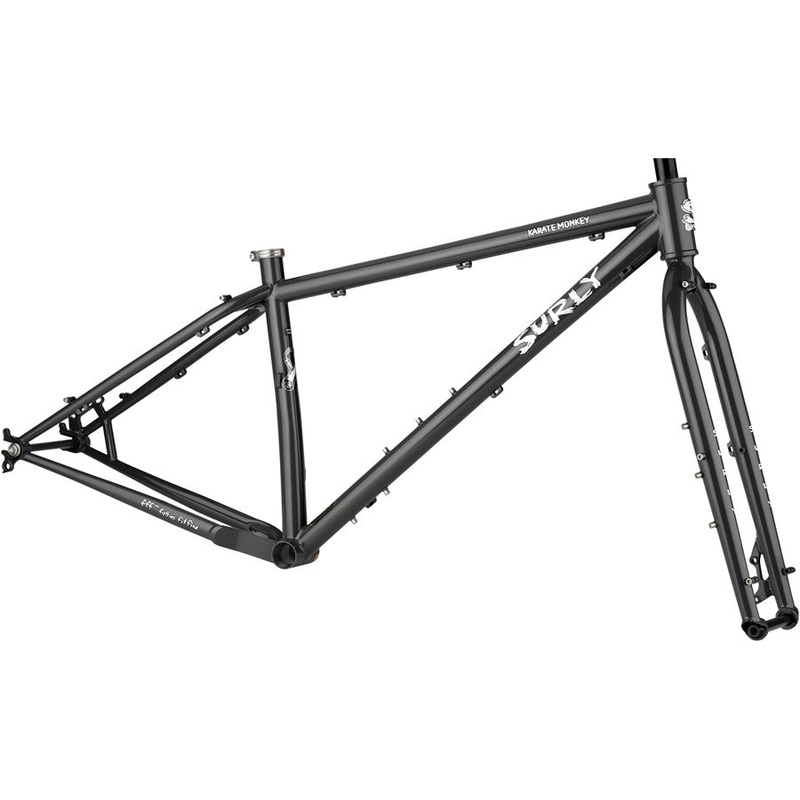 Karate Monkey Frameset – 27.5″ Steel Hi-Viz Black X-Small