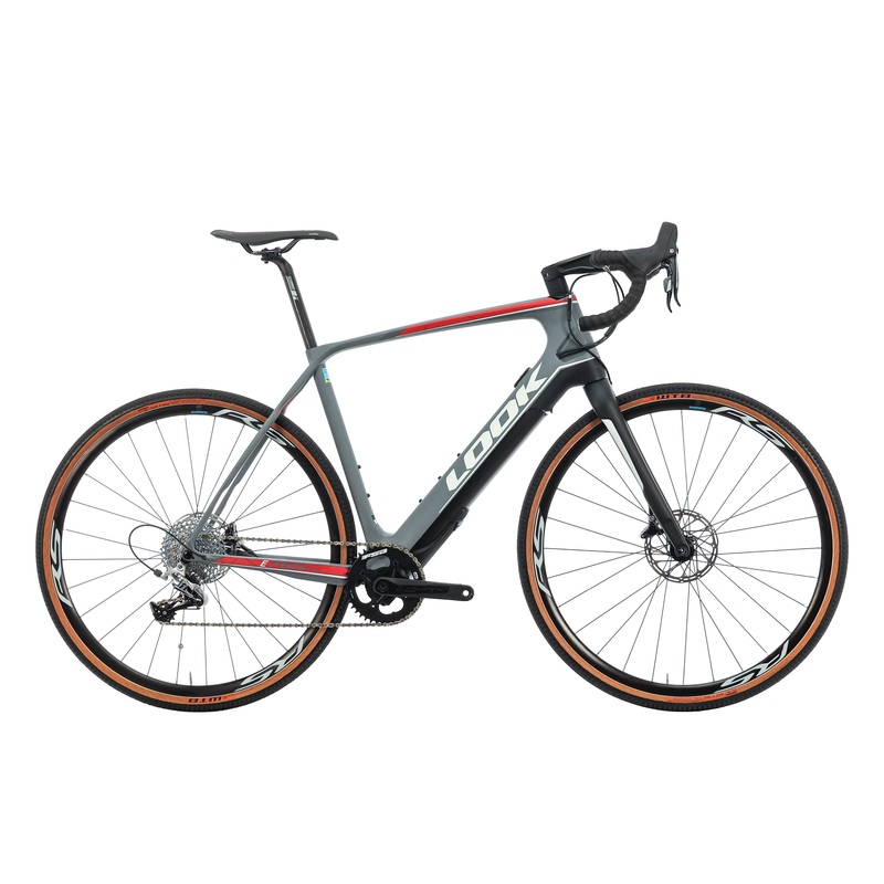 Look E765 Gravel Grey Matte Gravel E-Bike – 2021, Large