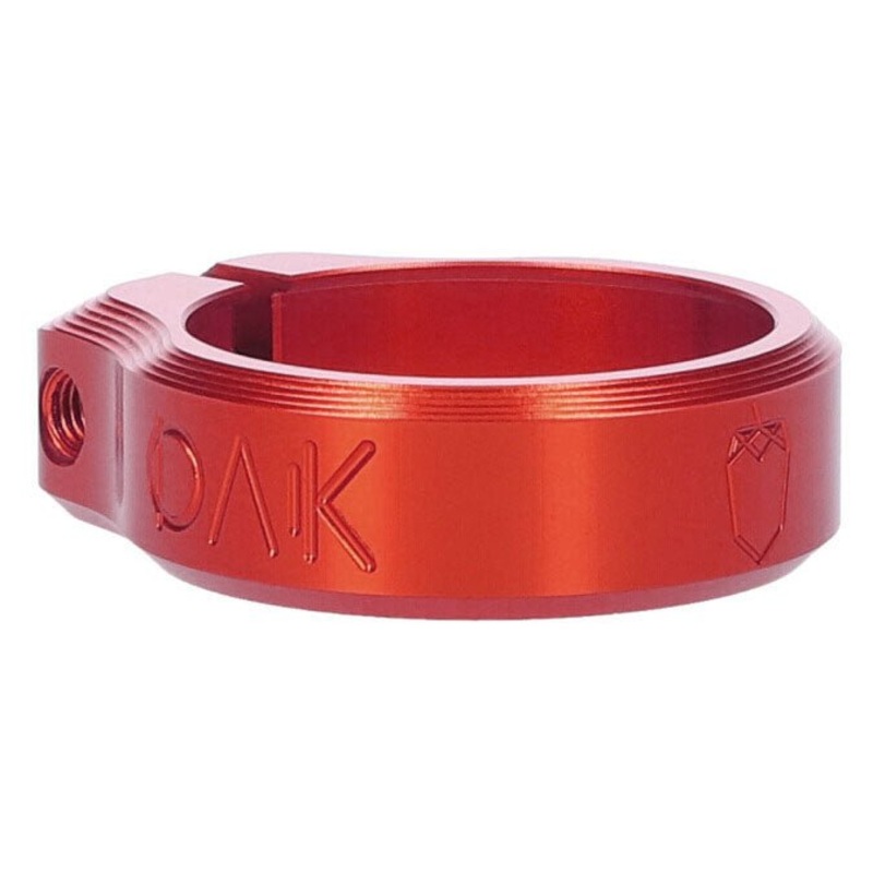 OAK Components Orbit Seatpost Clamp – 36.4mm Inner Diameter – Red