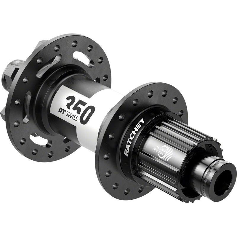 DT Swiss 350 Rear Hub – 12 x 148mm 6-Bolt Micro Spline Black 32H 36pt