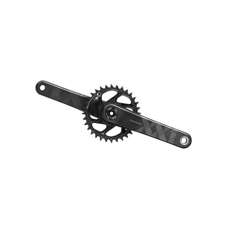 SRAM XX1 Eagle Carbon Boost Crankset – 175mm 12-Speed 34t Direct Mount DUB Spindle Interface BLK