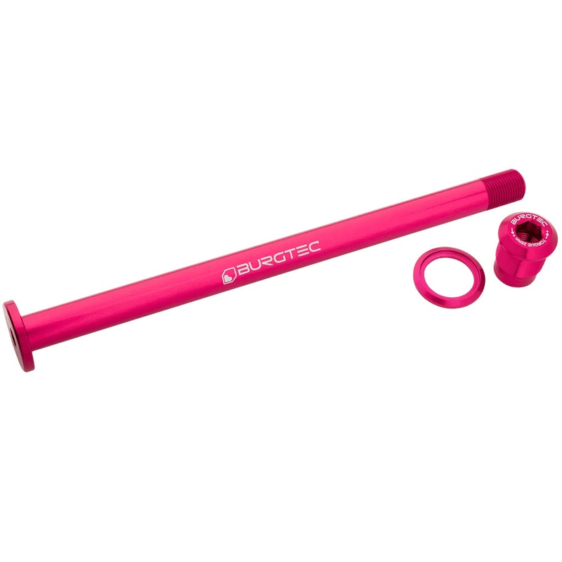 Burgtec Evil 183.5mm UDH Rear Axle – Toxic Barbie Pink