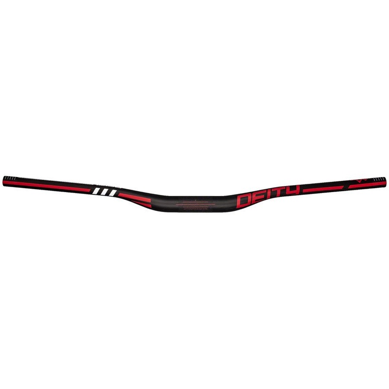 Deity Skywire 35 Handlebar – 25mm Rise – 800mm Width – 35mm Clamp – Red