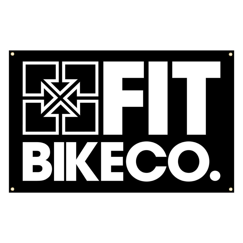 FIT BIKE CO BANNER 38″ X 24″ BLACK W/WHITE