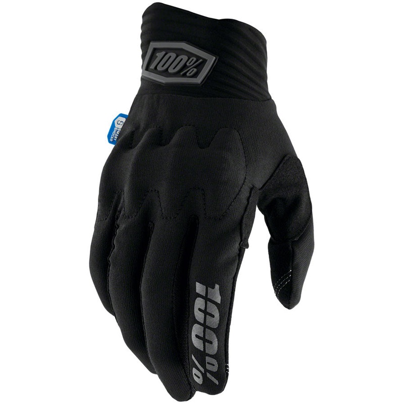100% Cognito Smart Shock Gloves – Black, Full Finger, Large