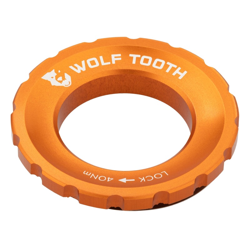 Wolf Tooth Components Centerlock Rotor Lockring – Orange