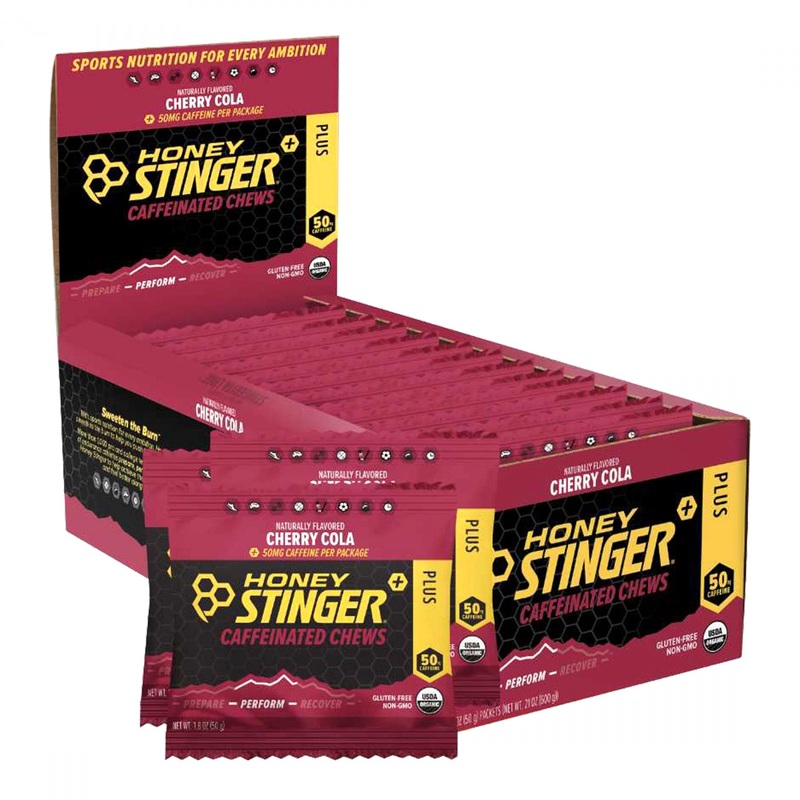 Honey Stinger Caffeinated Energy Chews – Gluten-Free, Non-GMO, Quick Energy, Electrolyte Replenishment, Perfect for Cycling and Active Lifestyle