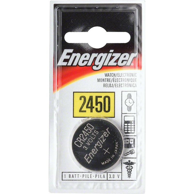 NEW Energizer CR2450 Lithium Manganese Dioxide Coin Cell Battery 620 mAh Single