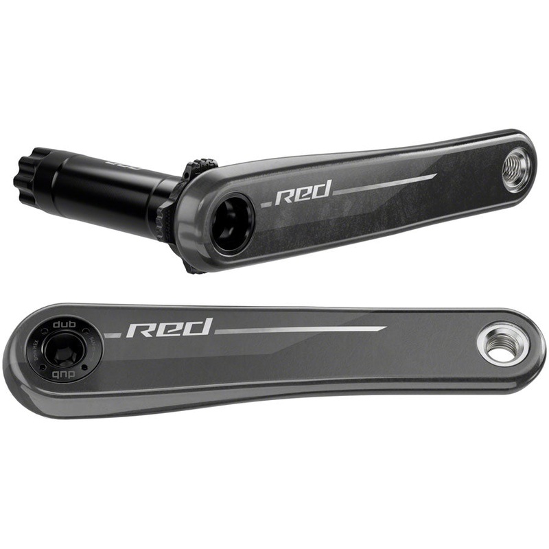 SRAM RED Crank Arm Assembly – 175mm, 12-Speed, 8-Bolt Direct Mount, DUB Spindle Interface, Natural Carbon, E1
