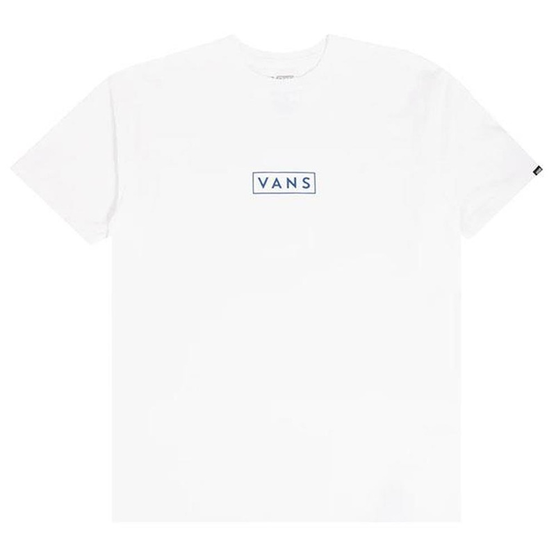 Vans Classic Easy Box T-Shirt – White/True Blue