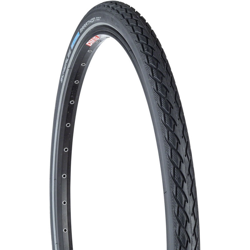 Marathon Touring-Hybrid Bike Tire – 700 x 50, Clincher, Wire, Black, GreenGuard, Endurance