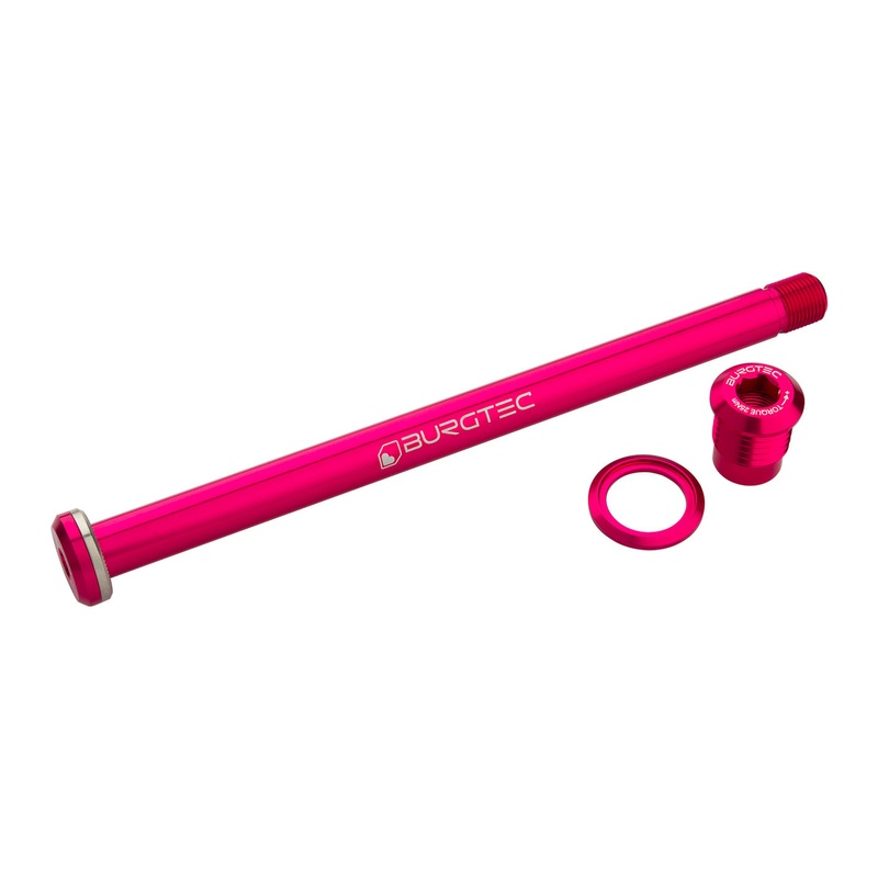 Burgtec Yeti Boost Rear Axle 12x174mm Toxic Barbie Pink