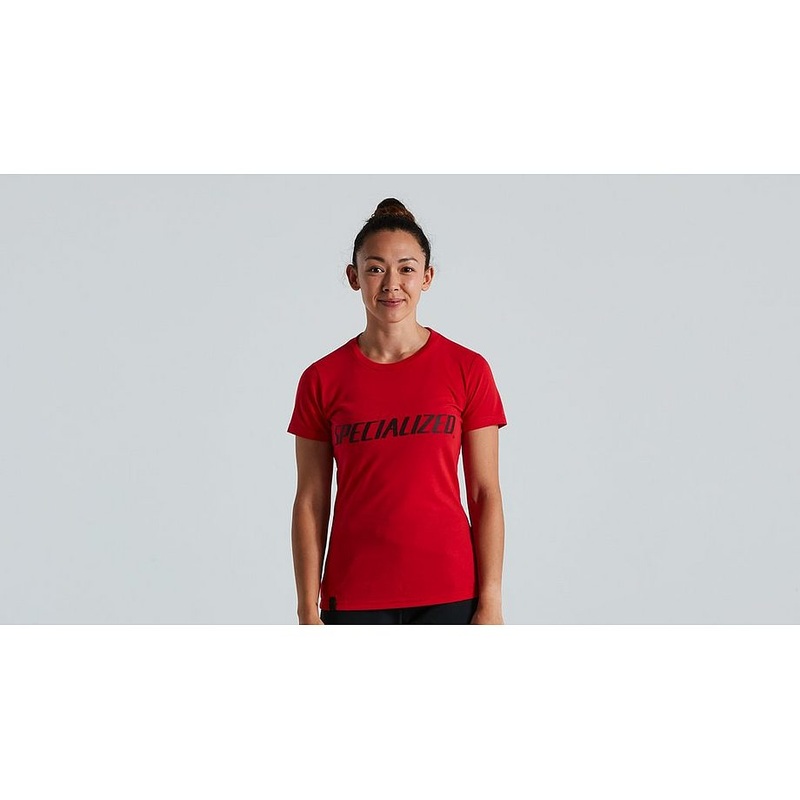 Specialized wordmark tee ss wmn flo red m