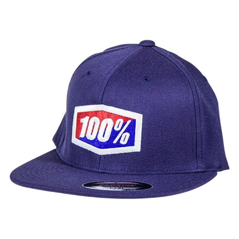 100% Icon Flexfit Hat-Navy