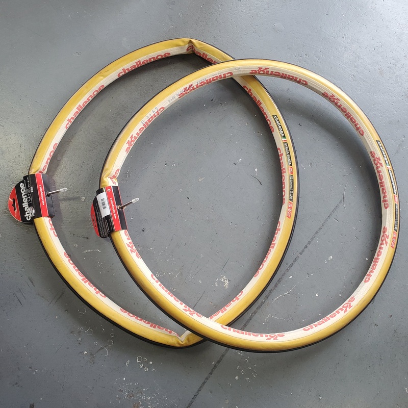 28″ Challenge STRADA BIANCA Handmade Sew up Tires f/ vintage bikes