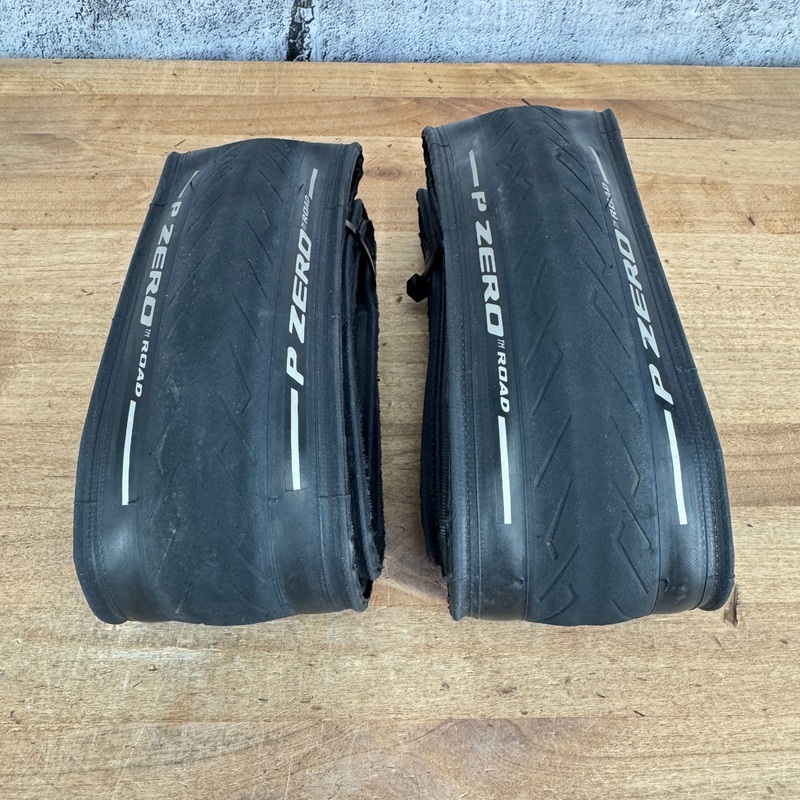 Low Mile! Pirelli P Zero Road 700c x 32mm Clincher Pair Tires 624g