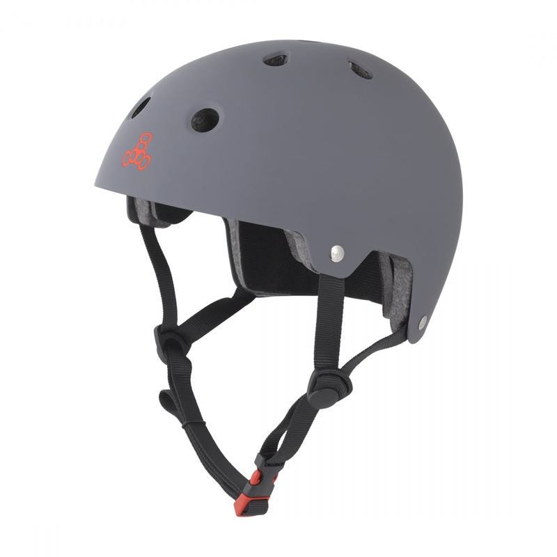 Bike Helmet Triple Eight Dual Certified ABS Hardshell EPS Liner XS/Small Gun Matte