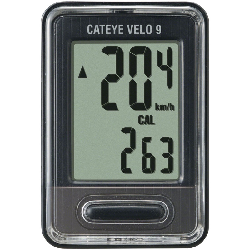 CatEye Velo 9 Bike Computer – Wired Black