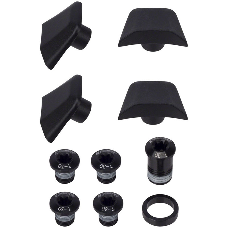 Full Speed Ahead SL-K ABS Chainring Bolt Kit – Black 10-Piece Kit