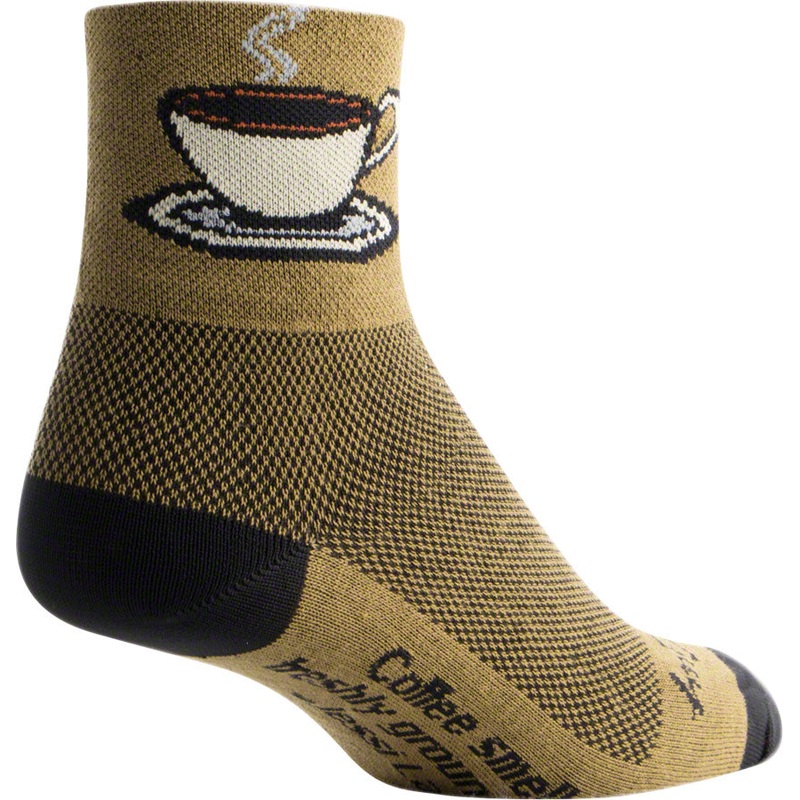 SockGuy Classic Coffee Socks – 3″ Brown Small/Medium