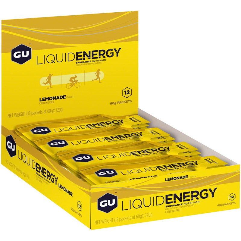 GU Liquid Energy Gel – Lemonade, Box of 12