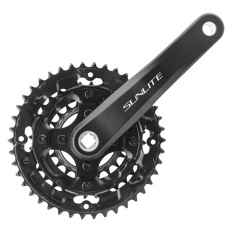 Alloy Triple 175×42/32/22 120 SQR JIS crankset black