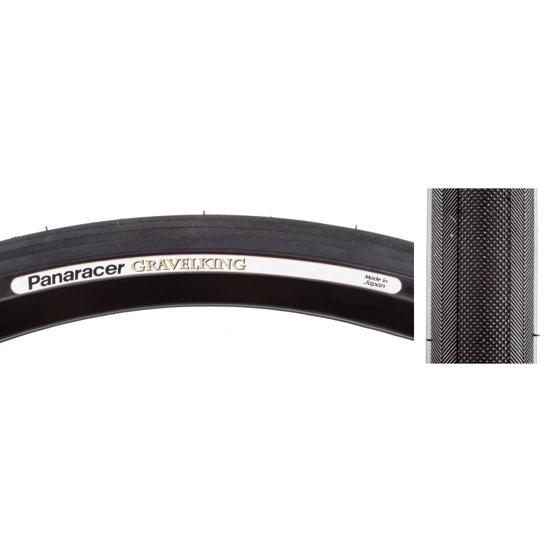 Panaracer GravelKing Slick Tire – 700 x 43 Tubeless Folding Black