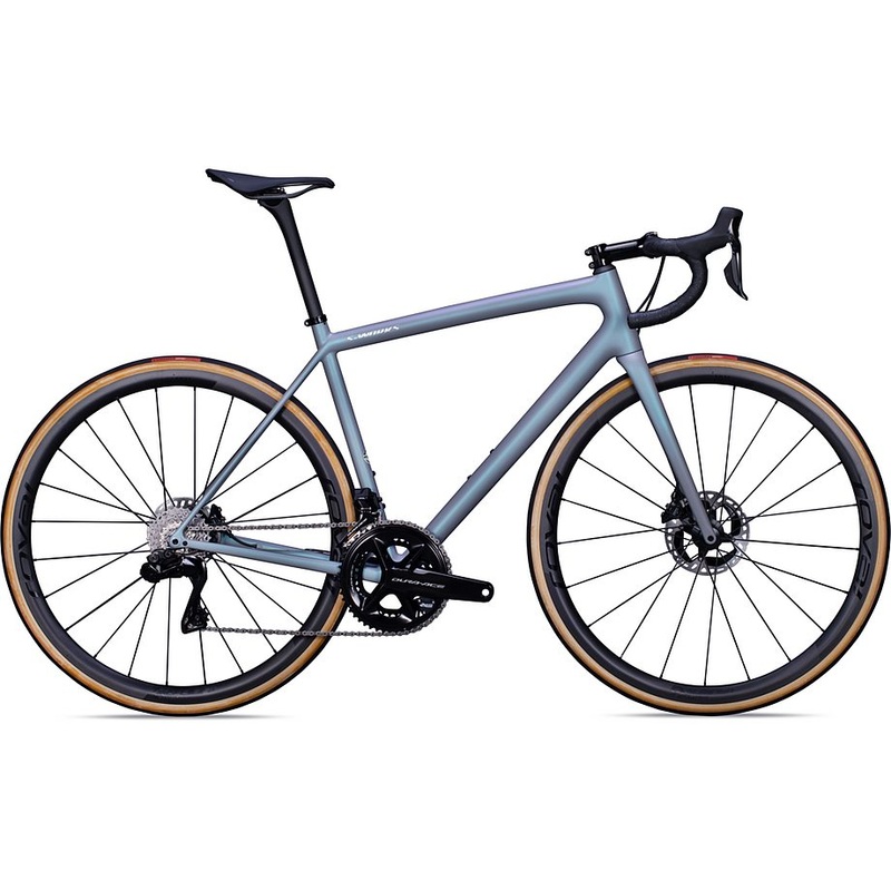 2022 Specialized aethos S-Works di2 bike cool grey/chameleon eyris tint/brushed chrome 56