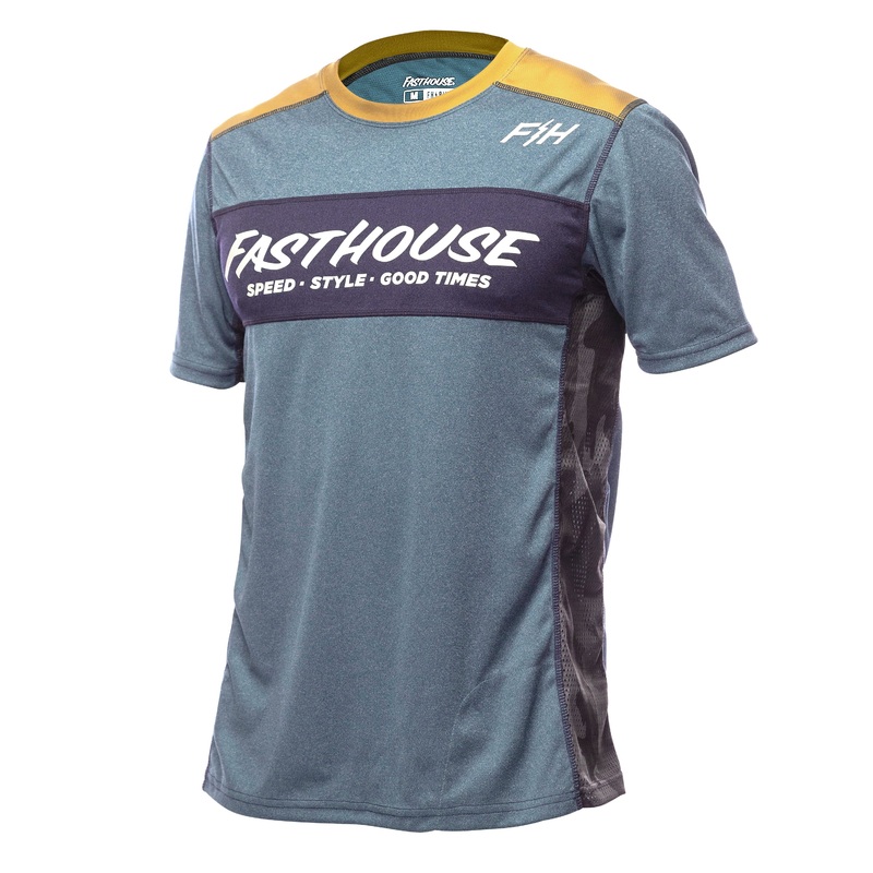 Fasthouse Classic Acadia Short Sleeve MTB Jersey – Heather Indigo