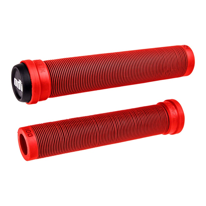 ODI Longneck SLX Flangeless BMX Grips – 160mm – Bright Red – USA Made